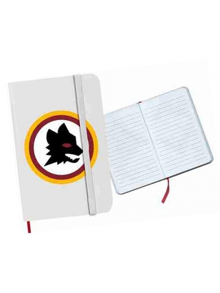 Econotes bianco con fogli a righe AS ROMA